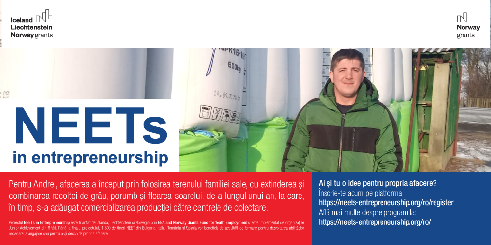 Bune practici pentru comercializarea producției agricole de la un tânăr din județul Suceava
